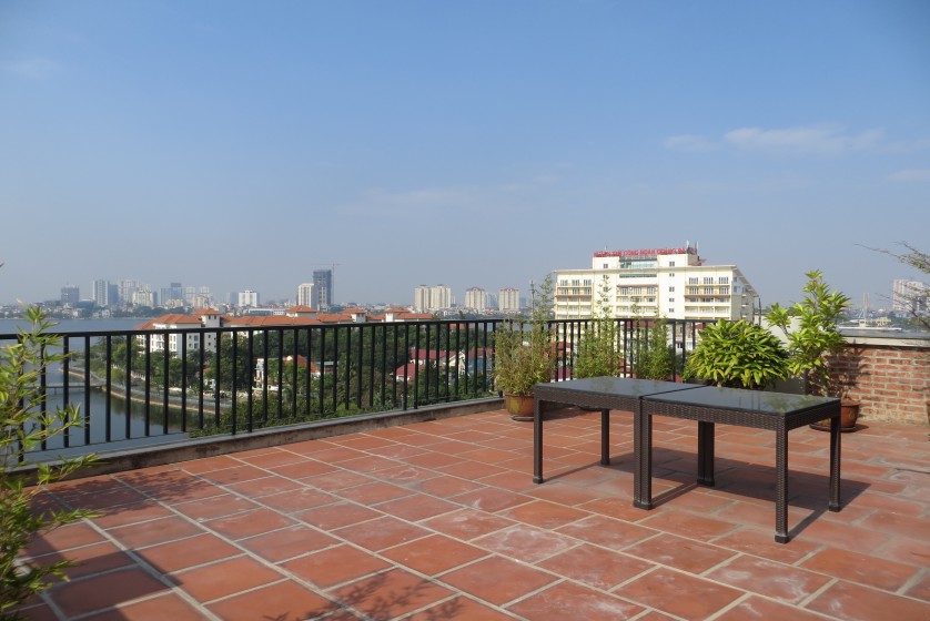 Four bedroom duplex apartment to lease in Tay Ho Hanoi