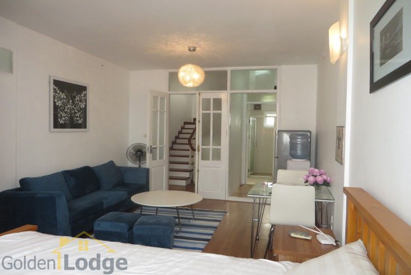 Studio apartment in Nghi Tam village Tay Ho with balcony