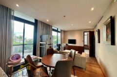 Top floor 1-bedroom apartment in Hoan Kiem for rent massive terrace