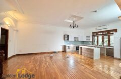 Partly furnished villa for rent in Tay Ho with swimming pool