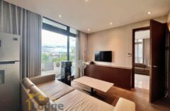 Top floor 1-bedroom apartment in Hoan Kiem for rent massive terrace