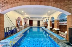 Partly furnished villa for rent in Tay Ho with swimming pool