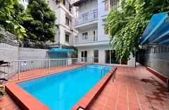 6-bedroom house for rent in Tay Ho with unfurnished swimming pool 1