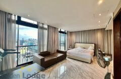 Top floor 1-bedroom apartment in Hoan Kiem for rent massive terrace