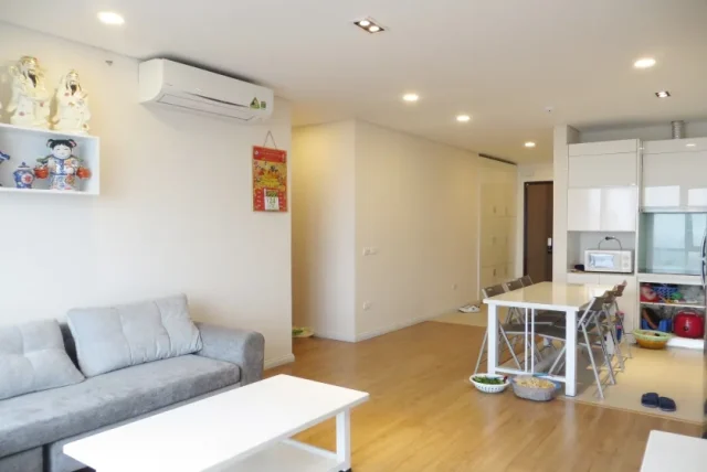 Apartment in Mipec Riverside for rent with 2 bedrooms, river view
