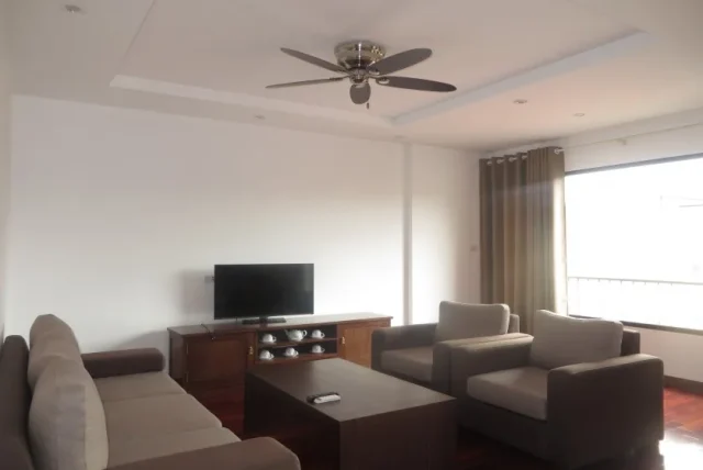 Bright 02 bedroom apartment rental on To Ngoc Van Tay Ho