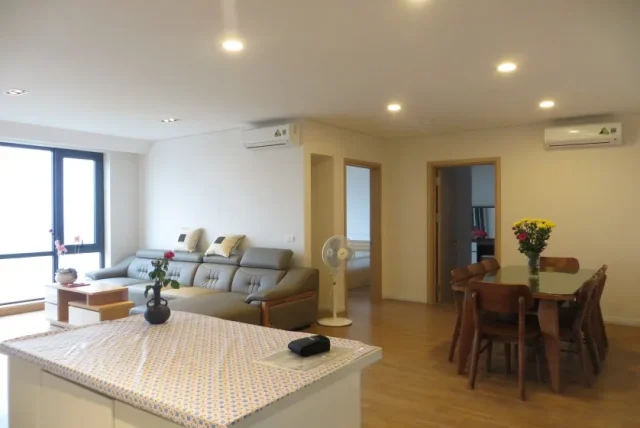 Cho thuê căn hộ Mipec Riverside đủ đồ, 03pn 125m2