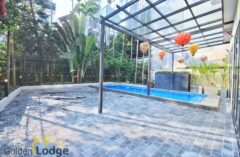 Garden and Pool villa in Tay Ho for rent on Dang Thai Mai str