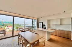 Lake view Duplex apartment  in Tay Ho for rent with private balcony 2
