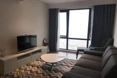 Lake view Mipec Riverside apartment for rent on high floor furnished 1