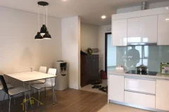 Lake view Mipec Riverside apartment for rent on high floor furnished 3
