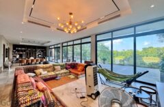 Modern villa in Long Bien for rent with Pool and River view