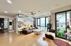 Rent three bedroom apartment in Mipec Riverside furnished