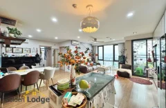 Rent three bedroom apartment in Mipec Riverside furnished 1