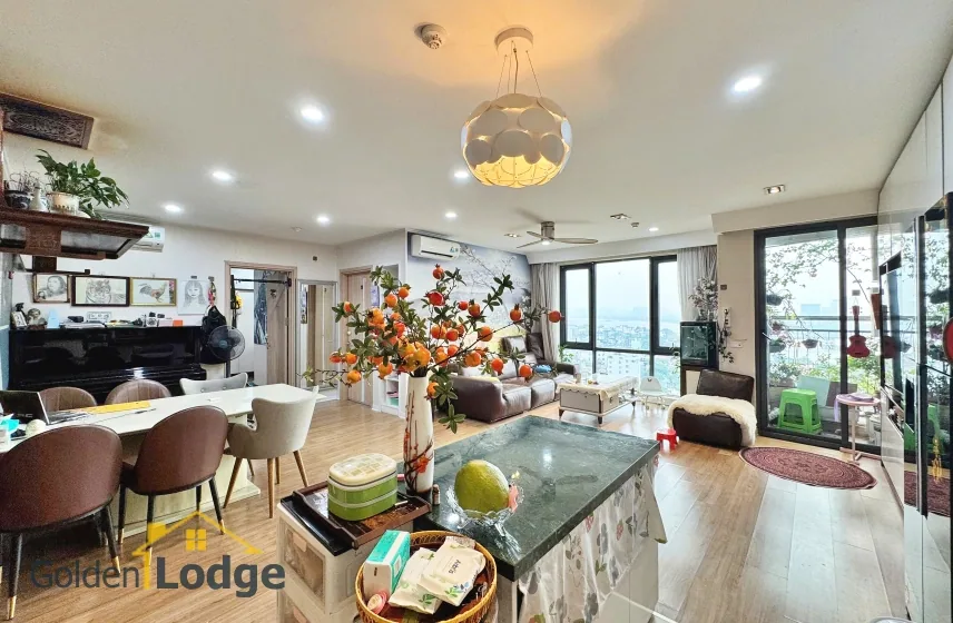 Rent three bedroom apartment in Mipec Riverside furnished 1
