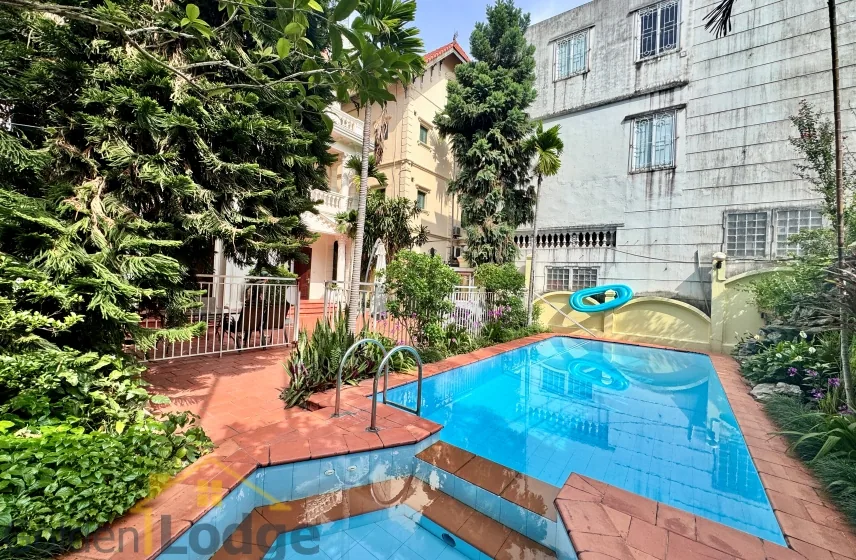Swimming pool and Garden villa in Tay Ho with unfurnished 1
