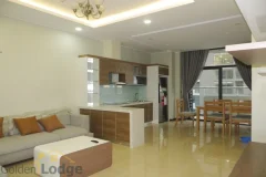 Unique 2 + 1 bedroom apartment rental in Trang An Complex furnished 2