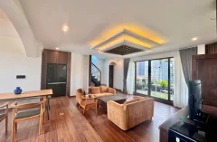 Westlake view Duplex apartment in Tay Ho for rent with 4-bedroom