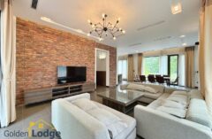 Modern detached villa in Vinhomes Riverside for rent 3 bedrooms